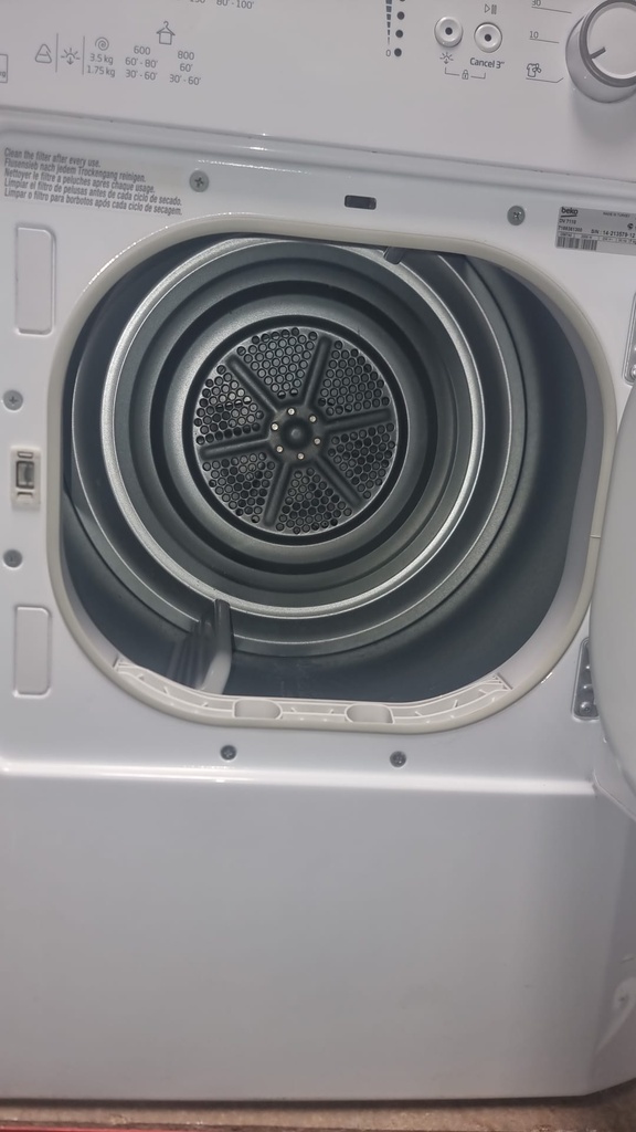 SECADORA 7 KG BEKO EVACUACION BLANCA