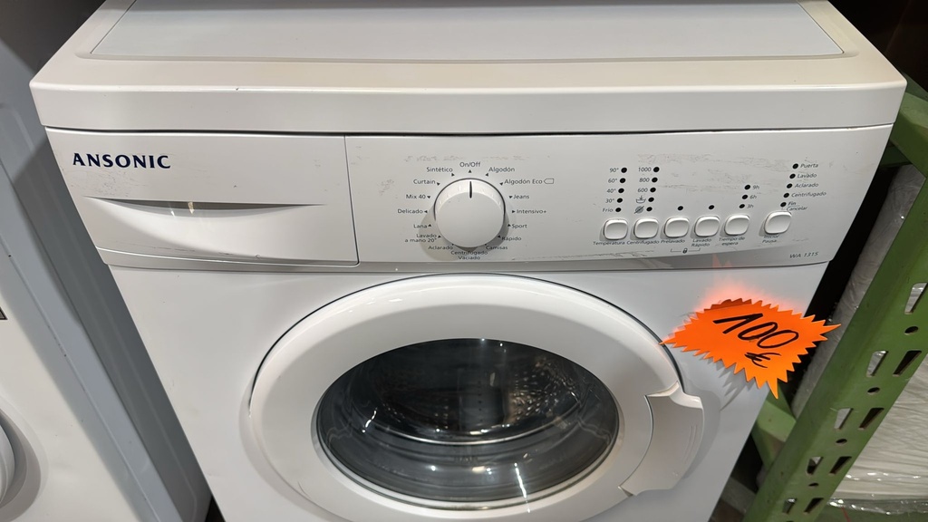 WA1315 LAVADORA 5 KG ANSONIC 1000 RPM BLANCA