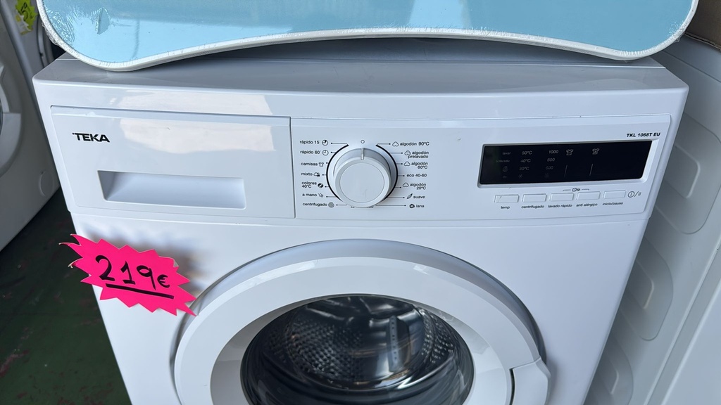 TKL1068TEU LAVADORA 6 KG TEKA CON LAVADO RÁPIDO 1000 RPM BLANCA