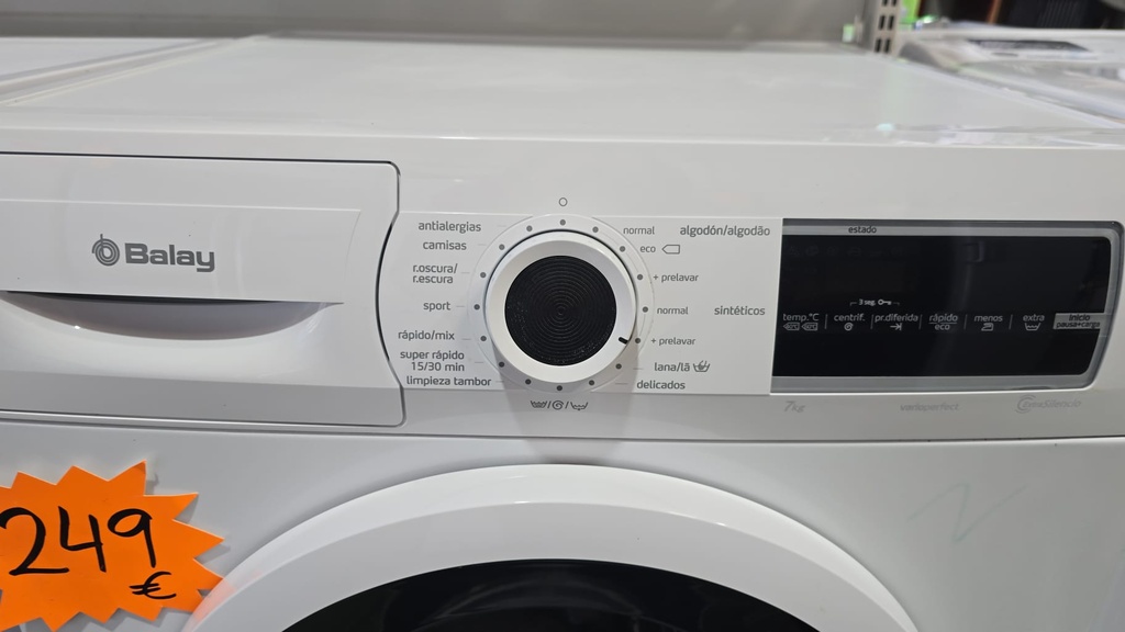 3TS976BA LAVADORA 7 KG BALAY EXTRASILENCE BLANCA