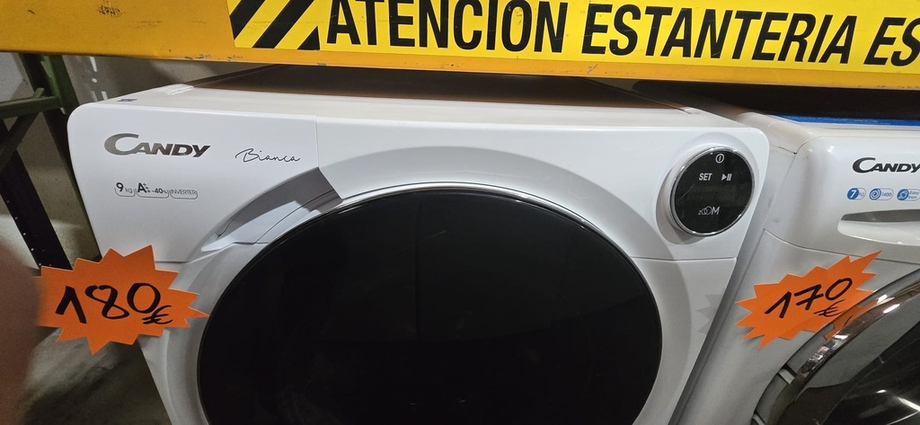 BWM148PH7 LAVADORA 9 KG CANDY A+++ INVERTER BLANCA 