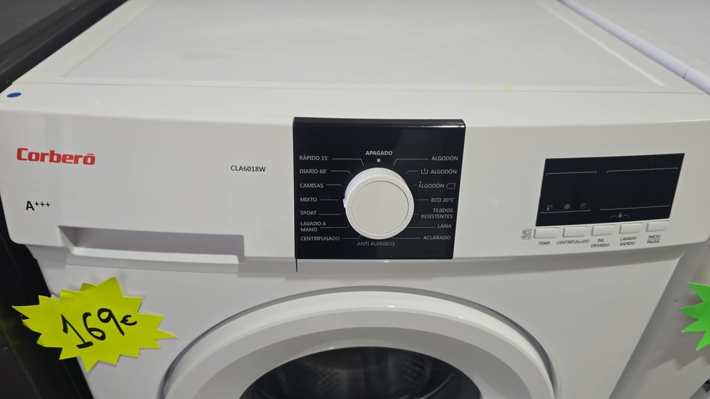 CLA608W LAVADORA 8 KG CORBERO A+++ BLANCA