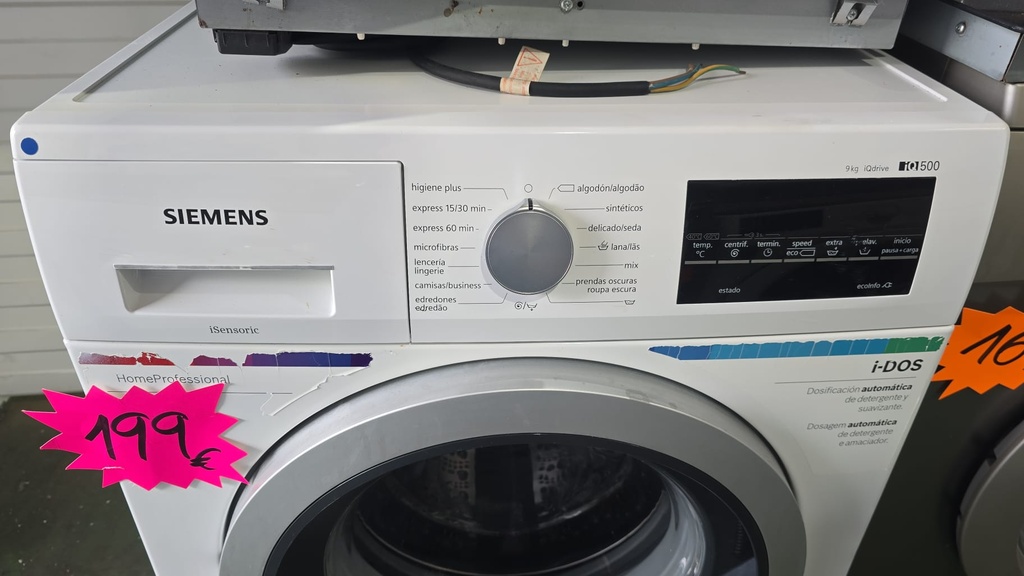 LAVADORA 9 KG SIEMENS IQ1500
