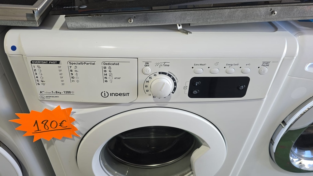 LAVADORA INDESIT 1-8 KG MOD. EWE81252 BLANCA
