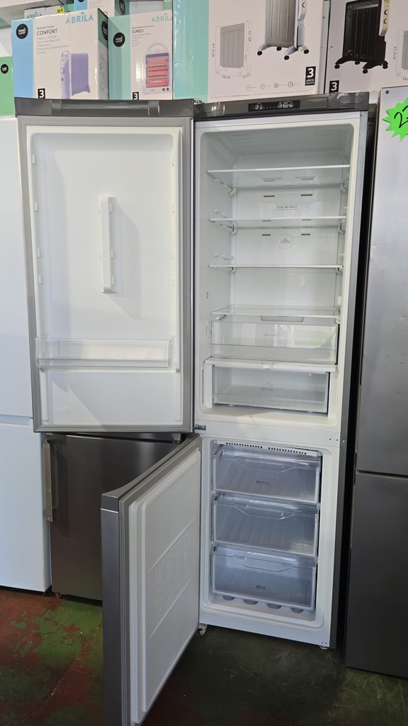 FRIGORIFICO COMBI 200X60 HOTPOINT  ACERO MOD. HAFC9TI32SX