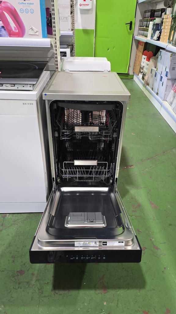 LAVAVAJILLAS 45 CM WHIRPOOL ACERO INOX MODELO WSFO3023PFX