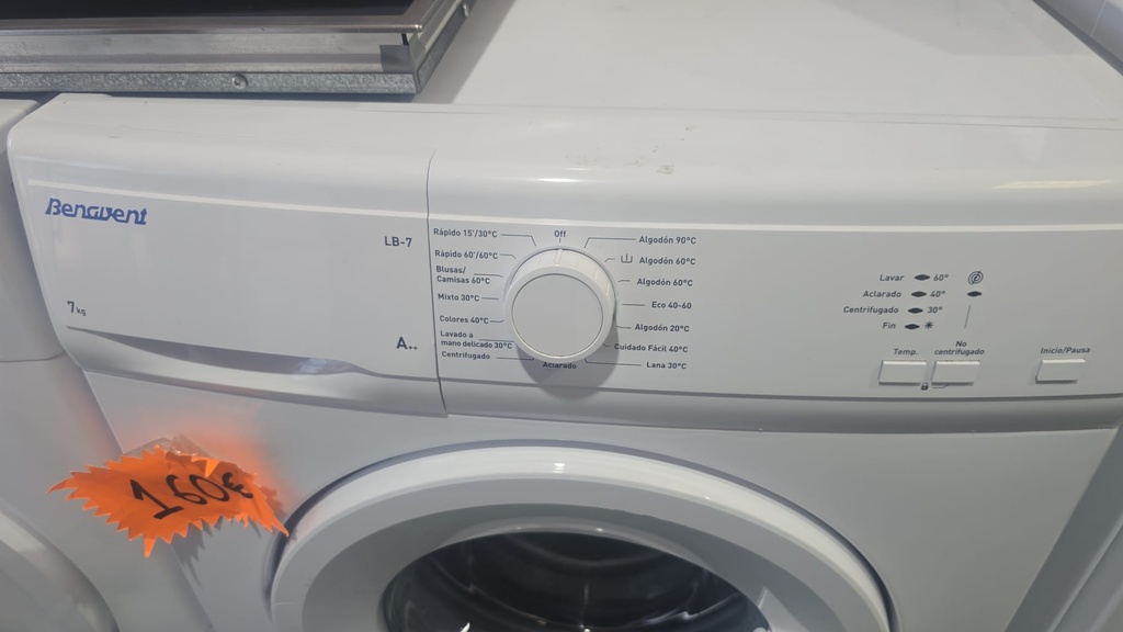 LAVADORA 7 KG BENAVENT A++ 1000RPM MOD. LB-7 LBV51000 