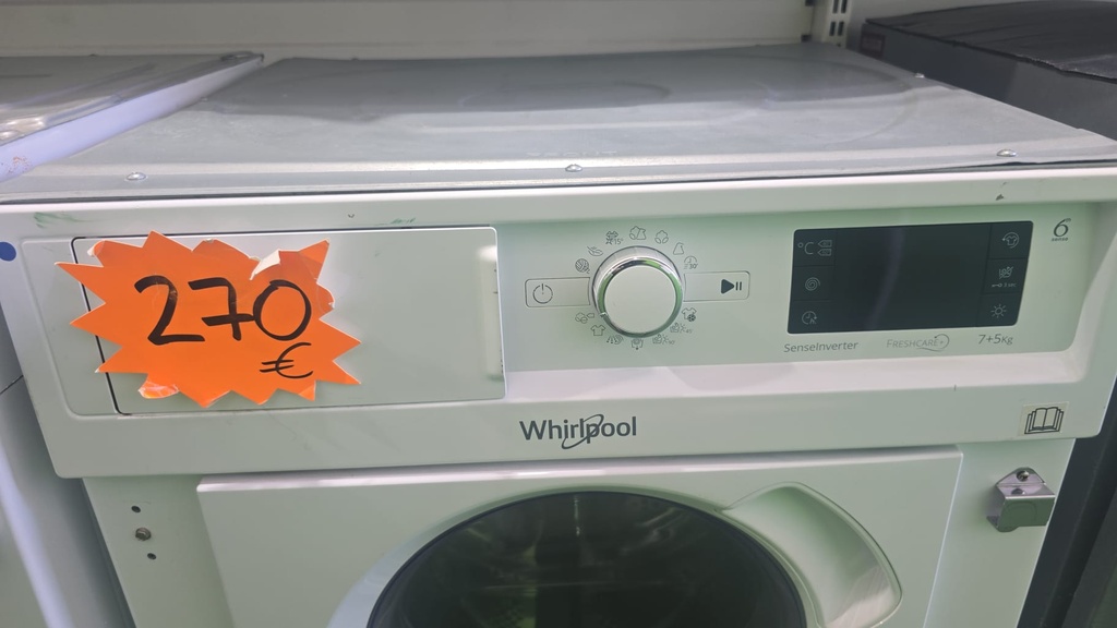 LAVADORA SECADORA 7/5 KG WHIRPOOL PANELABLE MOD. BIWDWG75148 (MALAGA)