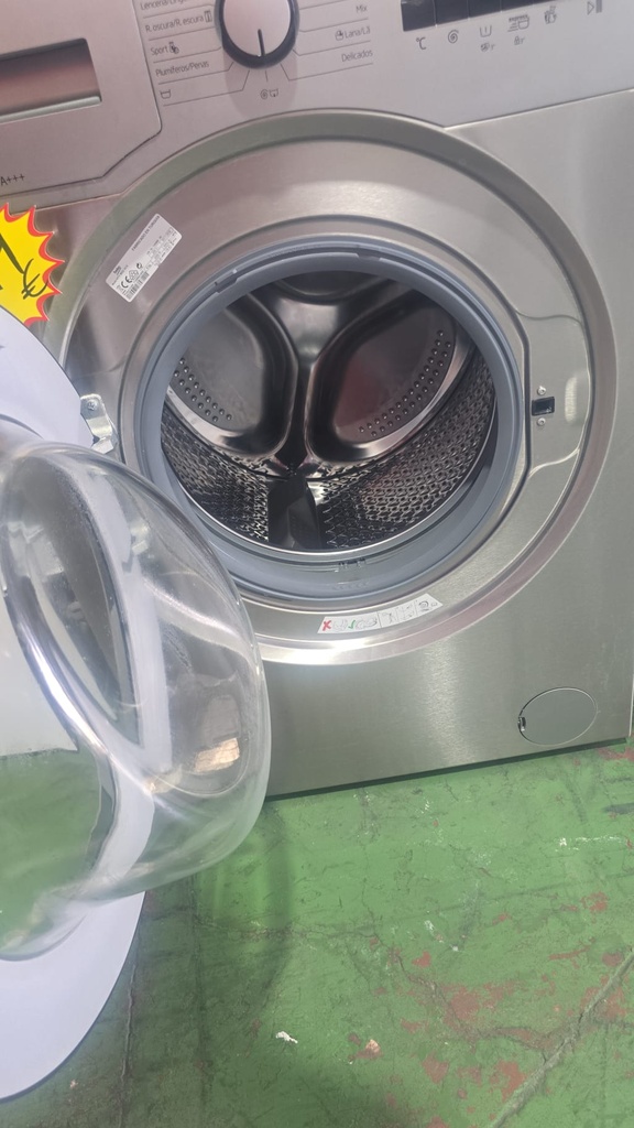 LAVADORA 8 KG BEKO ACERO INOX MODELO WTV8632XCX