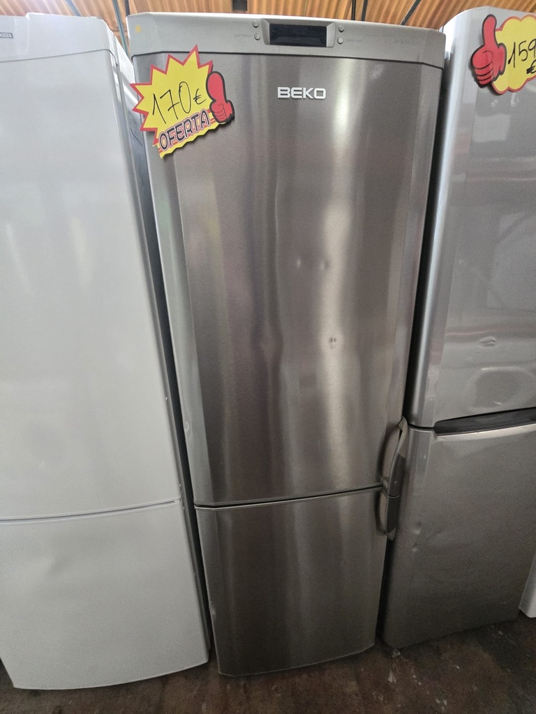 R0406626 FRIGORIFICO COMBI 180X60 BEKO ACERO INOX NO FROST