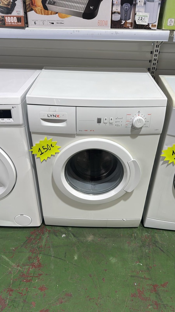 R7381869 LAVADORA 6 KG LYNX TS-6010 A++ 1000 RPM BLANCA 