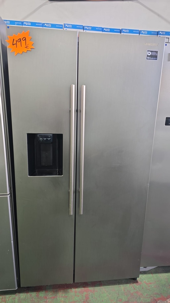 RS67N8211S9 AMERICANO 182X91 SAMSUNG ACERO INOX CON DISPENSADOR DE HIELO Y AGUA