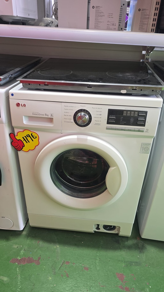 LAVADORA 8 KG LG INVERTER DIRECT DRIVE BLANCA 