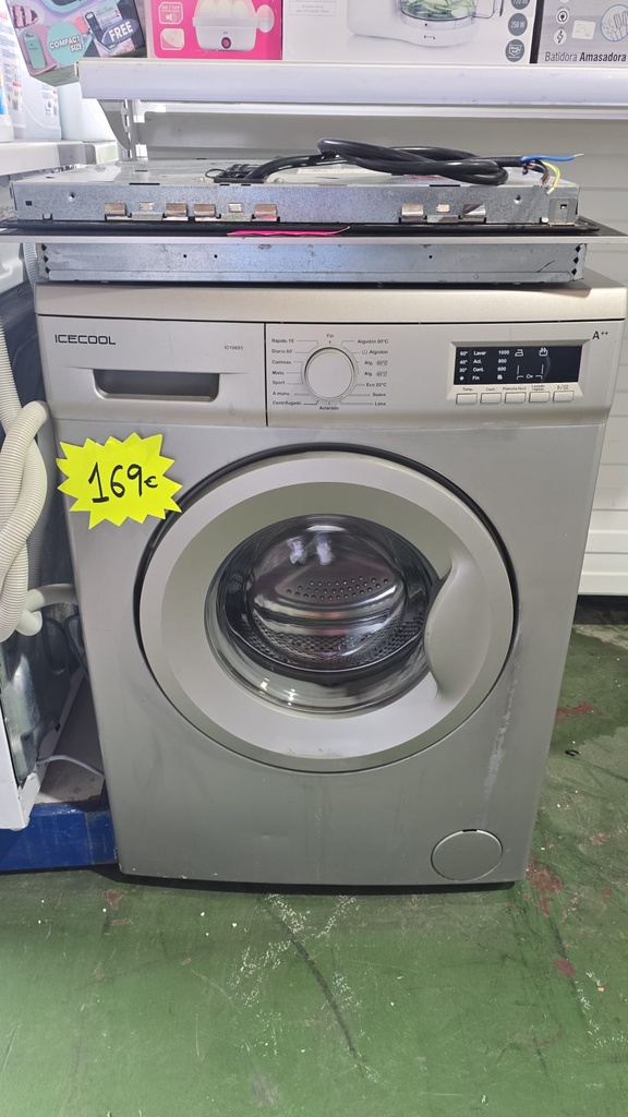 LAVADORA 6 KG ICECOOL ACERO INOX. MOD. IC106S
