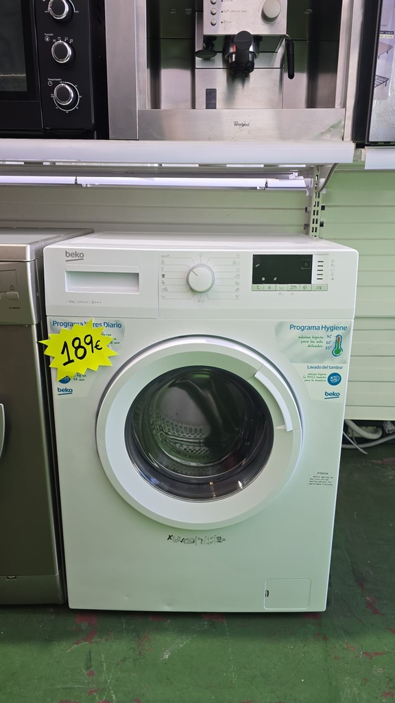 LAVADORA BEKO 1-8 KG A+++ MOD. WCV8512BWO