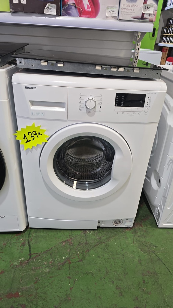 LAVADORA 7 KG BEKO BLANCA MOD. WMB71031PTM A+