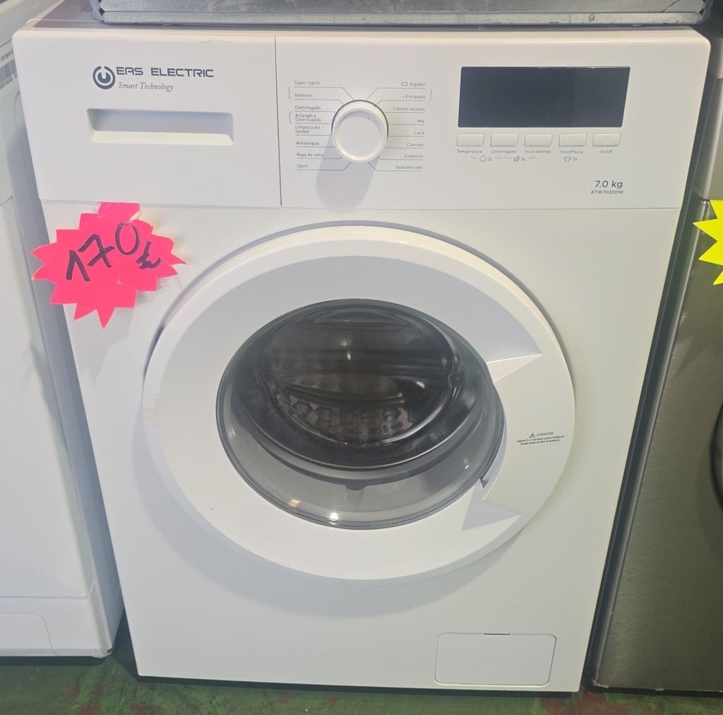 LAVADORA 7 KG EAS ELECTRIC BLANCA MOD. ETW7020DW (MALAGA)