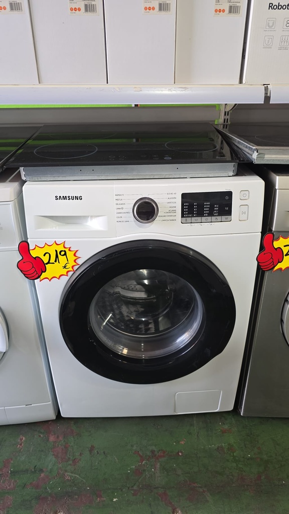 LAVADORA 9 KG SAMSUNG MODELO WW90TA046AE BLANCA