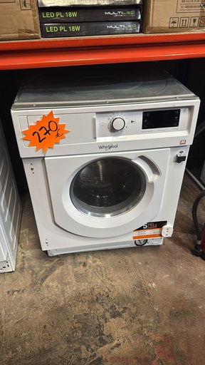 BIWDWG75148EU LAVADORA SECADORA PANELABLE 7+5 KG WHIRLPOOL SENSEINVERTER FRESHCARE BLANCA