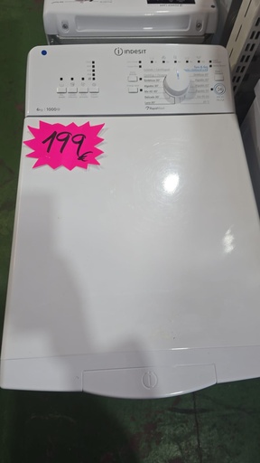 LAVADORA CARGA SUPERIOR 6 KG INDESIT MODELO BTWL60300SP