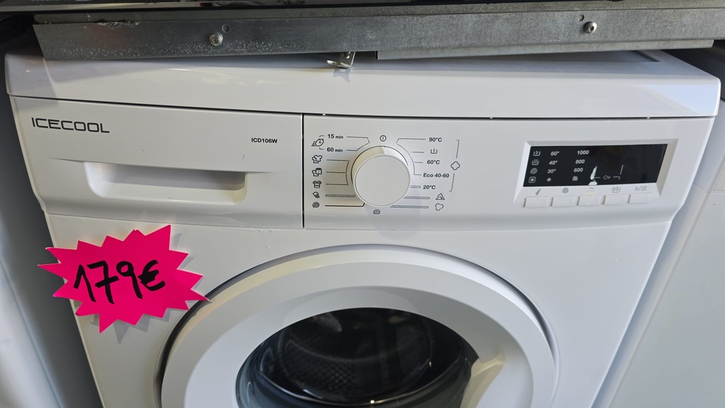 LAVADORA 6 KG ICECOOL BLANCA MOD. ICD106W