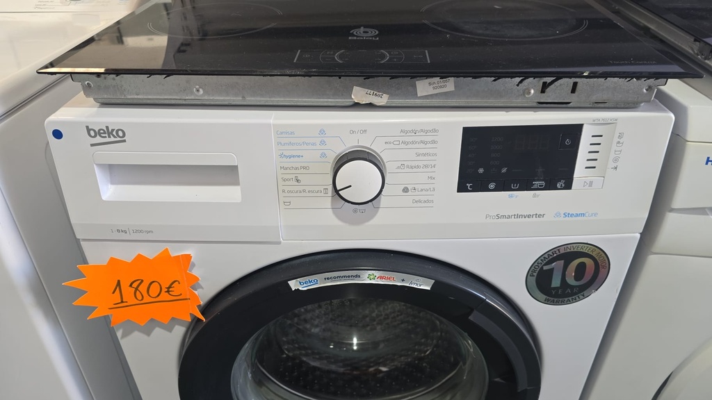 LAVADORA 1-8 KG BEKO MODELO WTA7612XSW