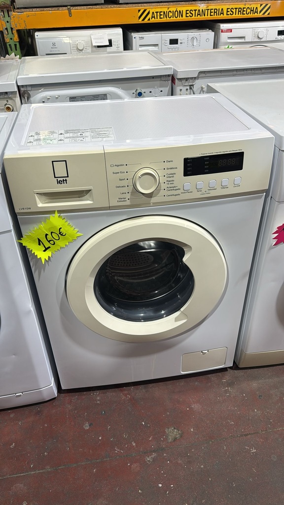R7404890 LAVADORA 6 KG LETT 1000 RPM CON LAVADO RÁPIDO Y FONDO REDUCIDO BLANCA