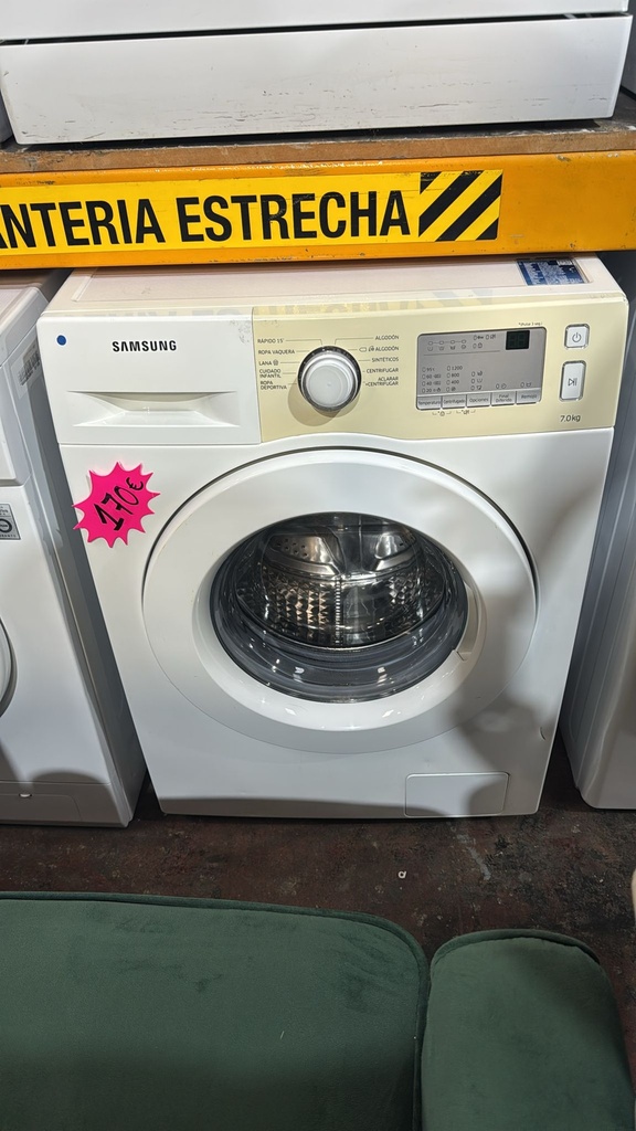 WW70J3283KW/EC LAVADORA 7 KG SAMSUNG 1200 RPM BLANCA CON LAVADO RÁPIDO