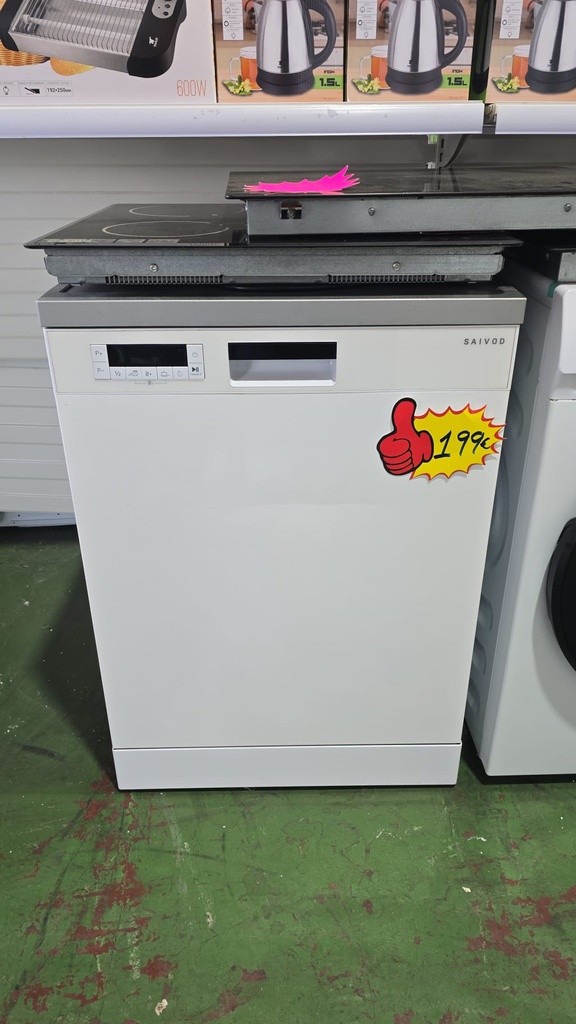 LAVAVAJILLAS SAIVOD BLANCO 60 CM MOD. LVT8210