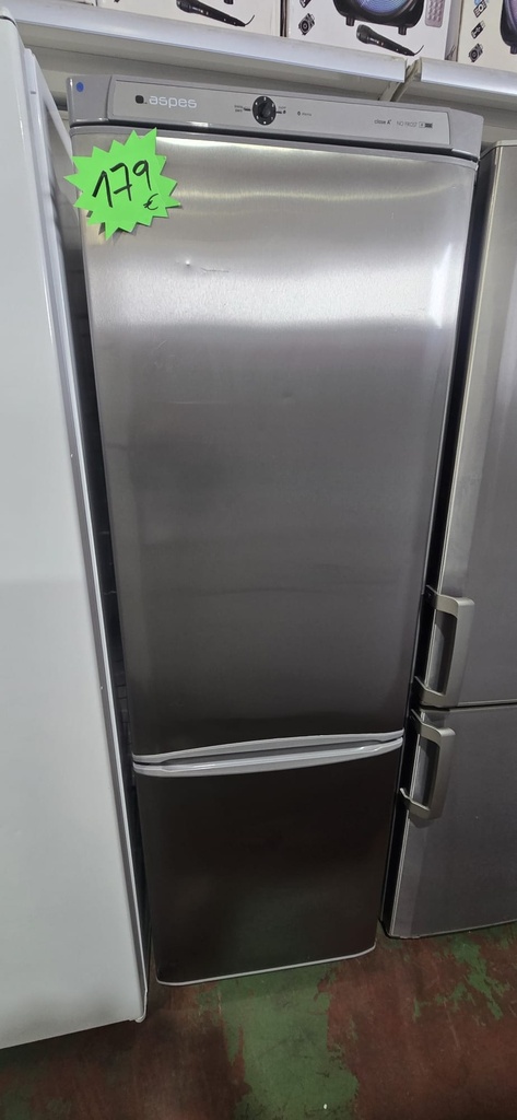 FRIGORIFICO COMBI 185X60 ASPES ACERO MOD. AC1852NFX