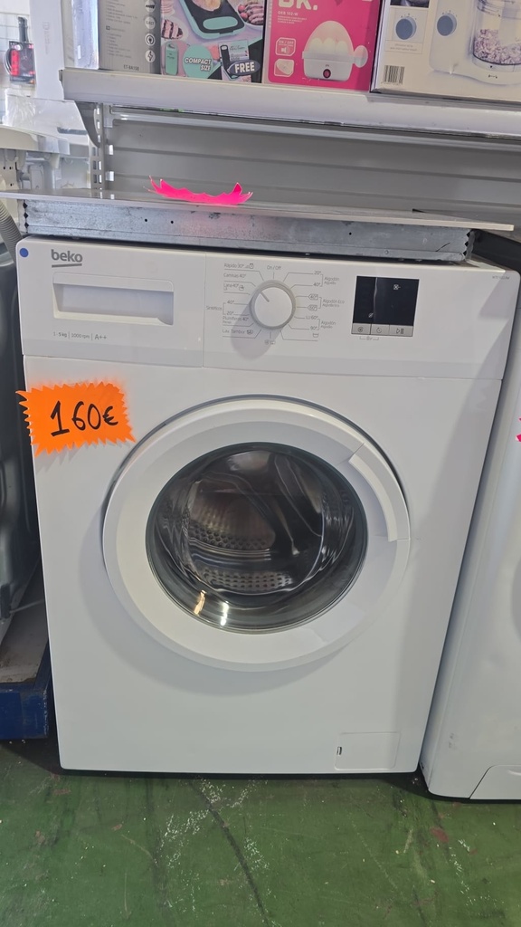 LAVADORA 1-5 KG BEKO CLASE A++ MODELO WTE5511BW