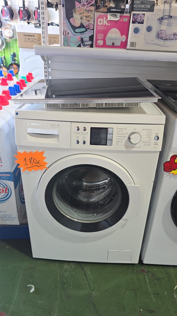 LAVADORA 8 KG BOSCH MODELO WAQ24468ES BLANCA