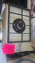 PLACA GAS 1 FUEGO CORBERO CRISTAL BLANCA MOD. CPCGY121DWCI