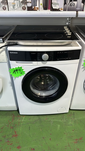 TLK108TBTY LAVADORA 8 KG TELEFUNKEN BLANCA CON PUERTA NEGRA