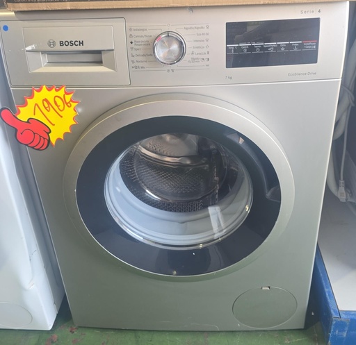 LAVADORA 7 KG BOSCH ACERO ECOSILENCE MOD. 3TS976BA (MALAGA)